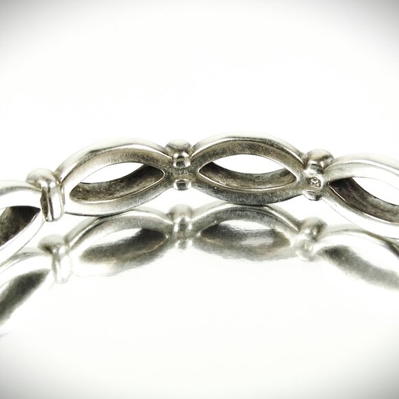 SLANE & SLANE Beautiful Sterling Silver Bangle Bracelet 41 Grams - Picture 6 of 10